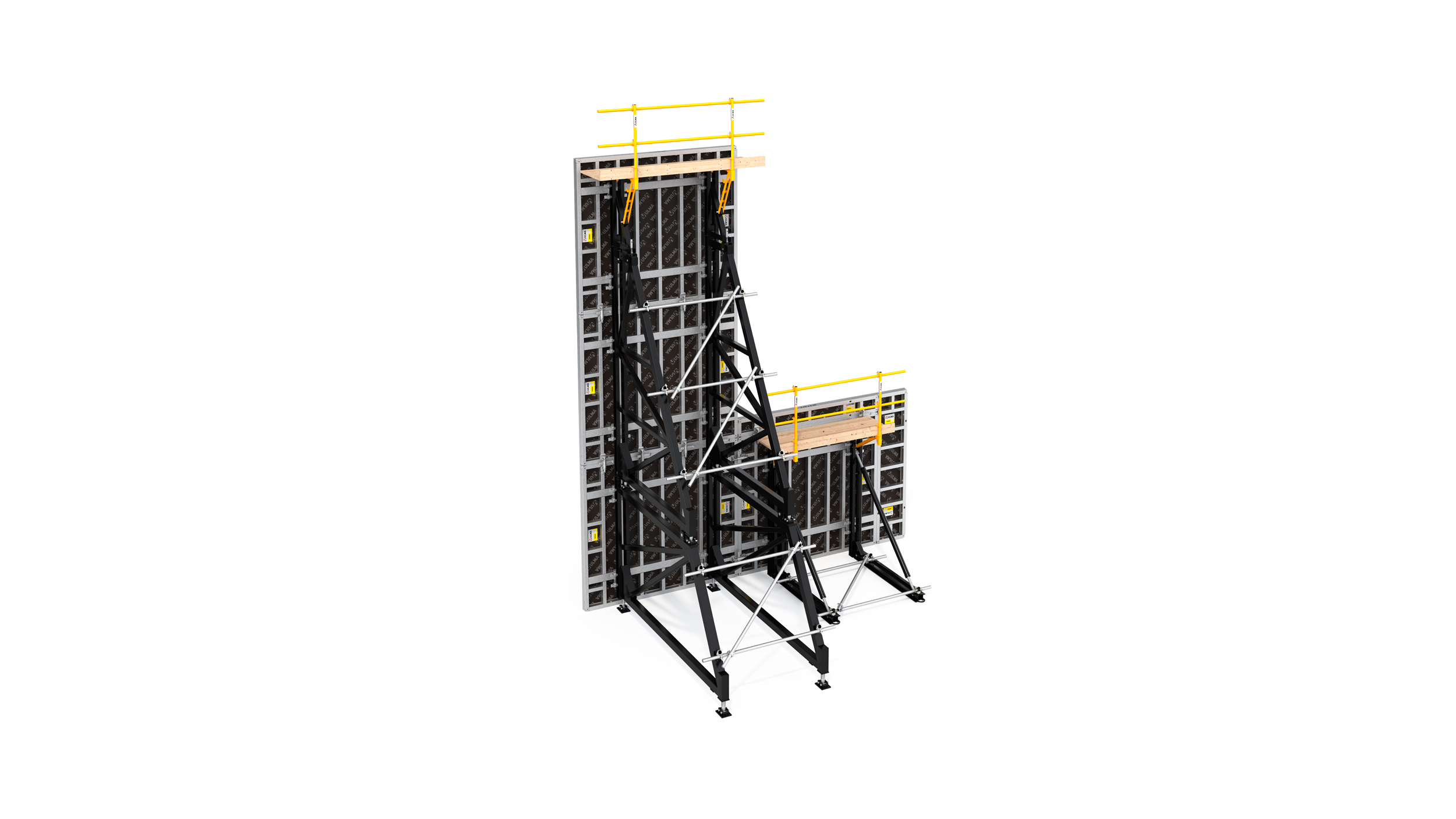 Coffrage pour la construction de  à voiles une face. Compatible avec tous les panneaux de coffrage verticaux ULMA.