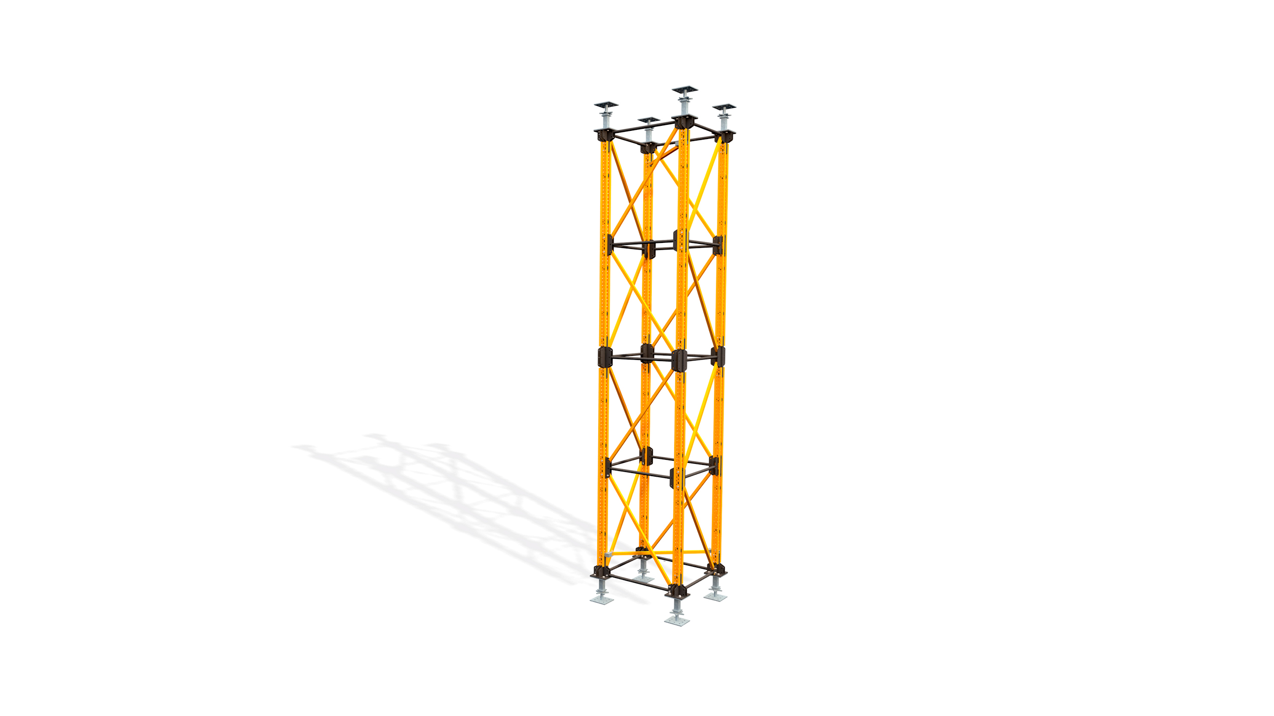 Dernière génération de tours d’étaiement conçues pour supporter des charges élevées pour les ouvrages de génie civil. De multiples configurations multiples possibles avec peu d’éléments assurent un montage rapide et sûr.