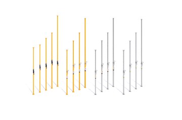 Étais télescopiques en acier