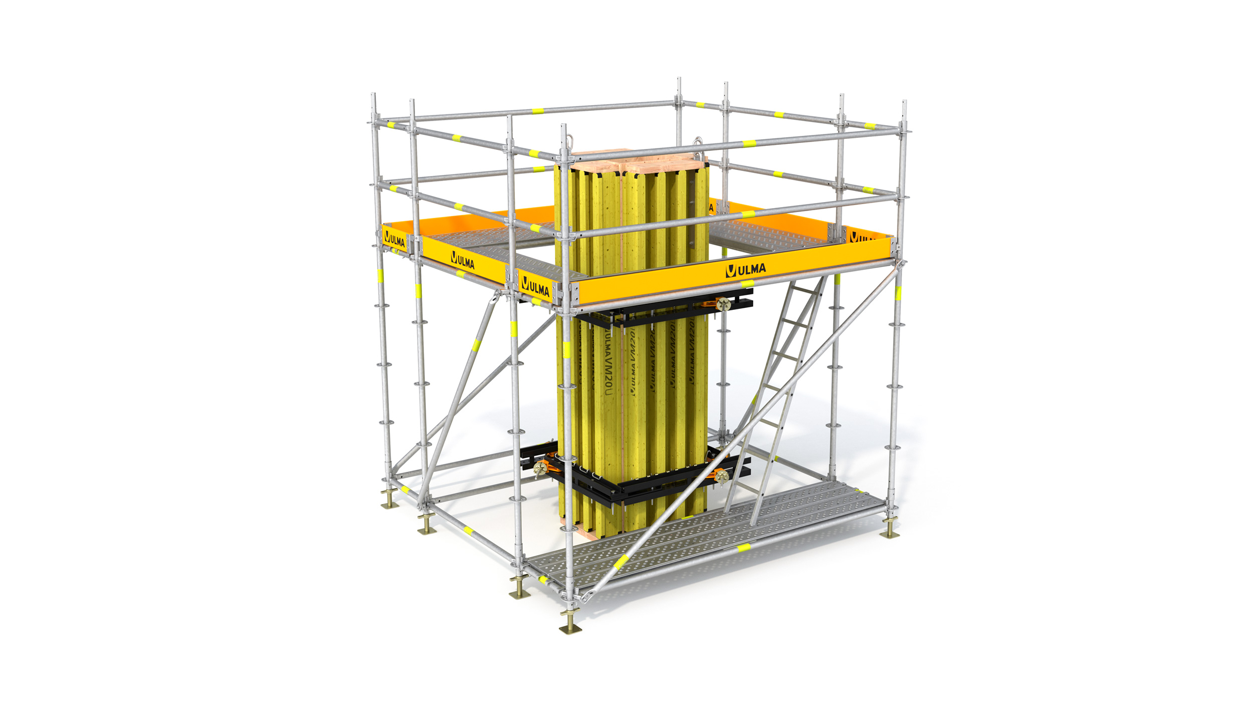 Échafaudage temporaire ultra polyvalent, idéal pour réaliser tous types de travaux en hauteur. Principales caractéristiques : large espace de travail. Multiples configurations possibles.