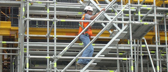 Sortie latérale, Escalier de chantier BRIO 70.