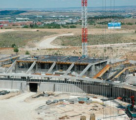 Agrandissement du Stade Wanda Metropolitano, Madrid, Espagne