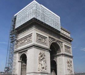 Rénovation de l’Arc de Triomphe, Paris, France