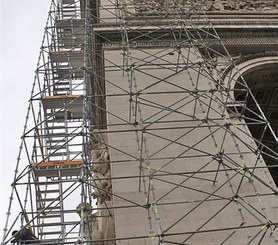 Rénovation de l’Arc de Triomphe, Paris, France