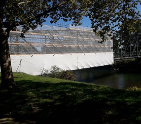 Rénovation d’une passerelle métallique à Billère sur le Gave, France