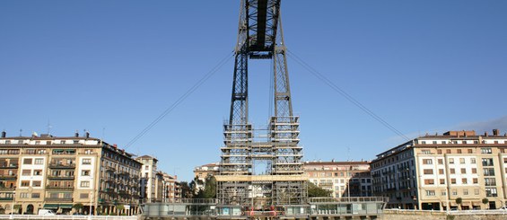 Rénovation du pont suspendu de Bizcaye, Bilbao, Espagne