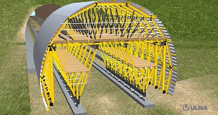 Chariot de coffrage MK pour tunnels souterrains