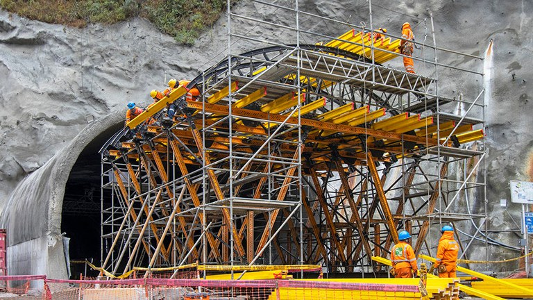 Notre chariot MK utilisé pour la construction du tunnel d’Ollachea, dans la région de Puno