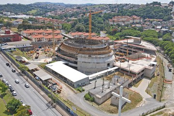 Finitions architecturales dans le centre de Belo Horizonte