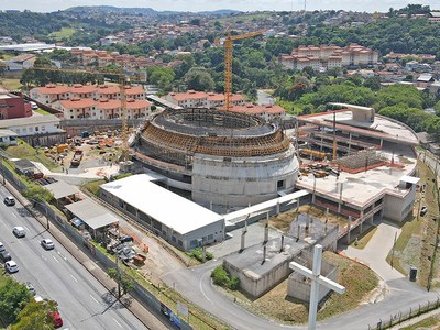 Finitions architecturales dans le centre de Belo Horizonte