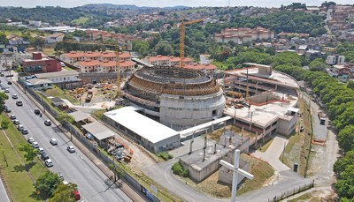 Finitions architecturales dans le centre de Belo Horizonte