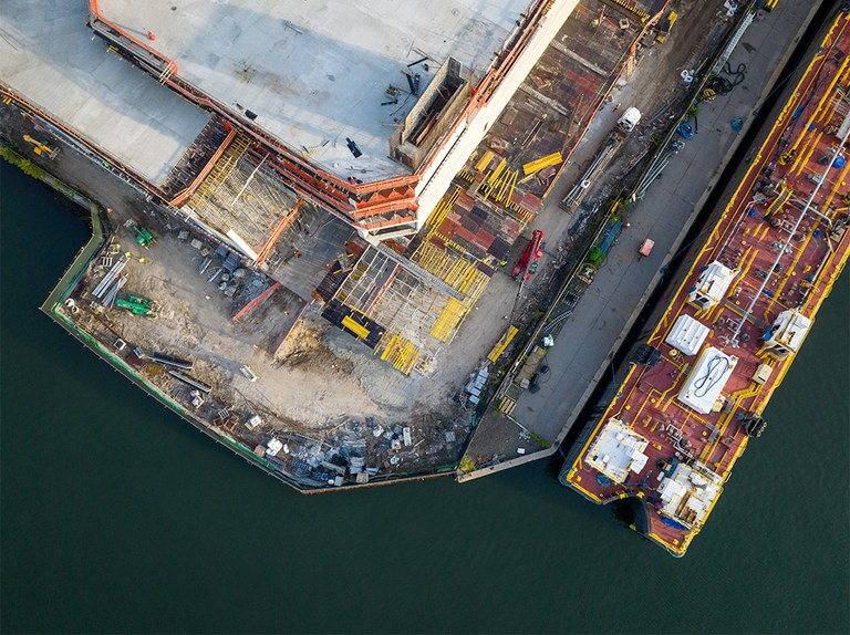 Infrastructure logistique de pointe à Brooklyn, New York