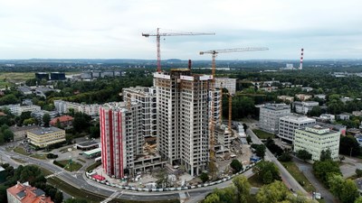 Construction en hauteur à Katowice : technologie de coffrage dans les gratte-ciel