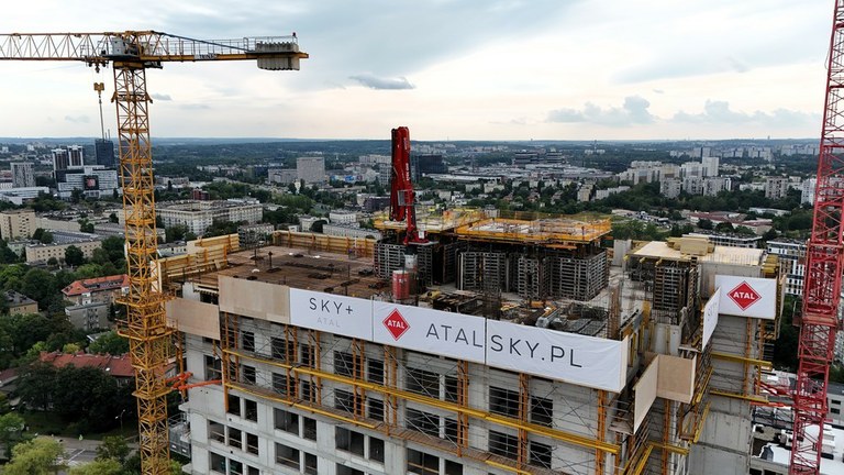 Construction en hauteur à Katowice : technologie de coffrage dans les gratte-ciel