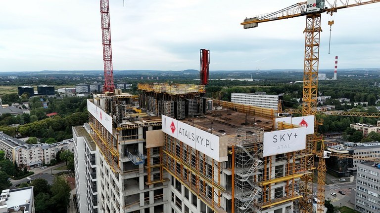 Construction en hauteur à Katowice : technologie de coffrage dans les gratte-ciel