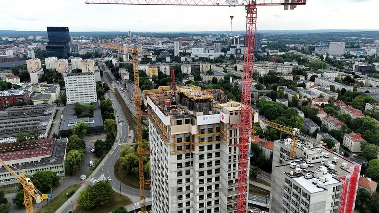 Construction en hauteur à Katowice : technologie de coffrage dans les gratte-ciel