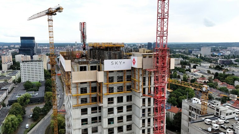 Construction en hauteur à Katowice : technologie de coffrage dans les gratte-ciel