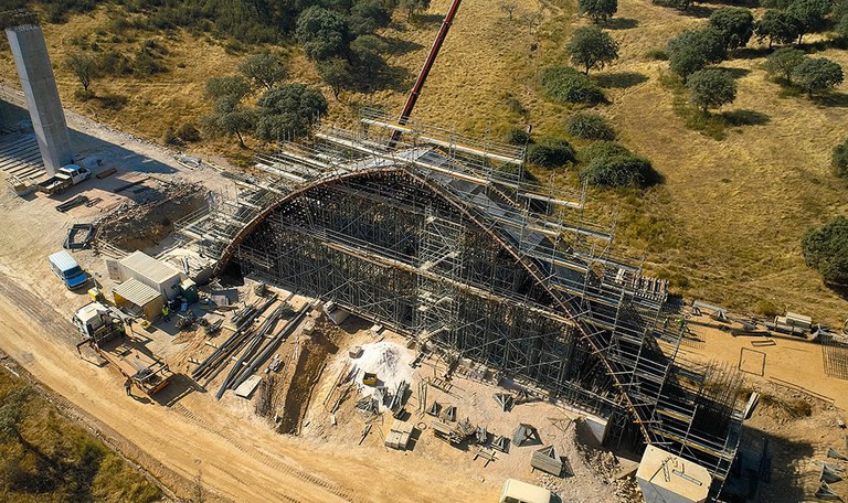De nombreux équipements pour la construction du premier tronçon à grande vitesse du Portugal