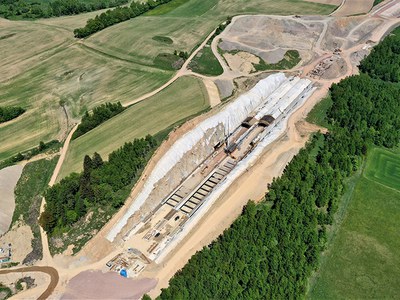 Nouveau tunnel à ciel ouvert avec ULMA