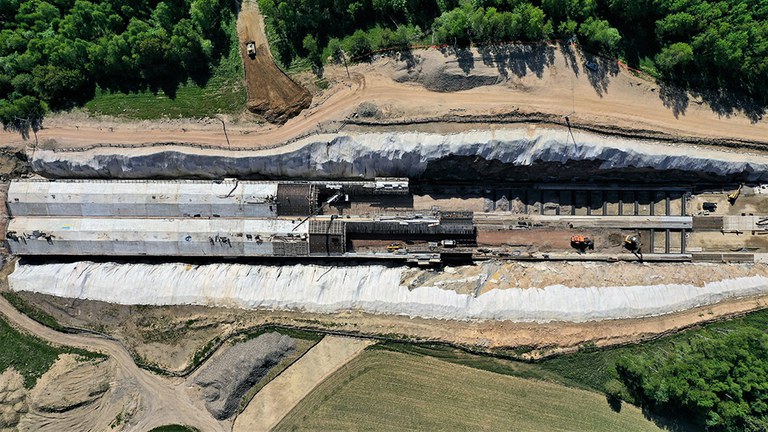 Nouveau tunnel à ciel ouvert avec ULMA