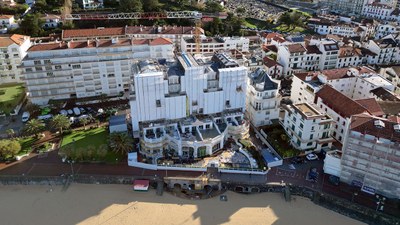 Réhabilitation intégrale des façades du Grand Hôtel Jaizkibel à Saint-Jean-de-Luz
