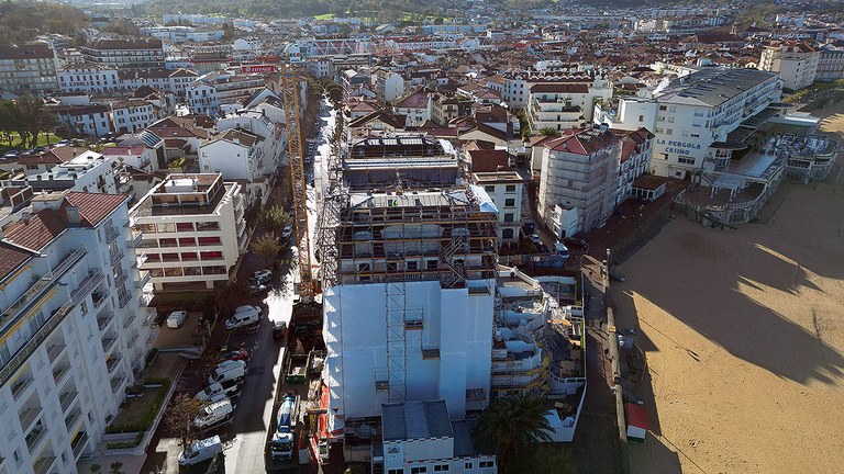 Réhabilitation intégrale des façades du Grand Hôtel Jaizkibel à Saint-Jean-de-Luz