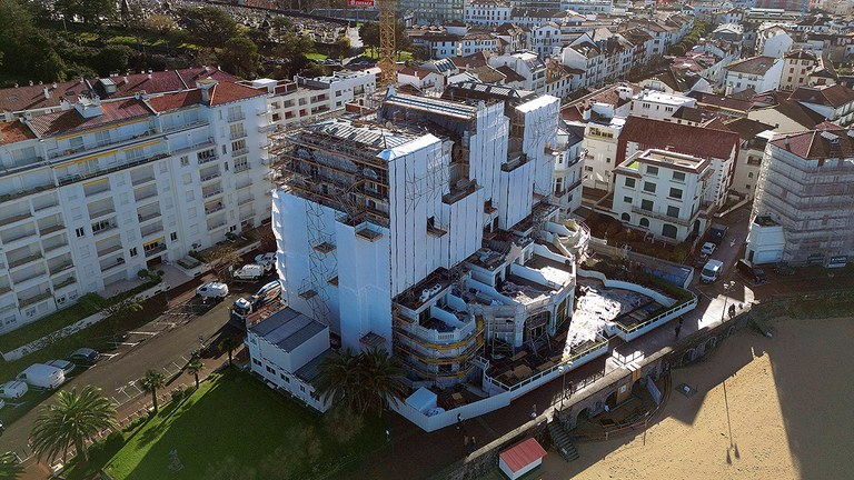 Réhabilitation intégrale des façades du Grand Hôtel Jaizkibel à Saint-Jean-de-Luz