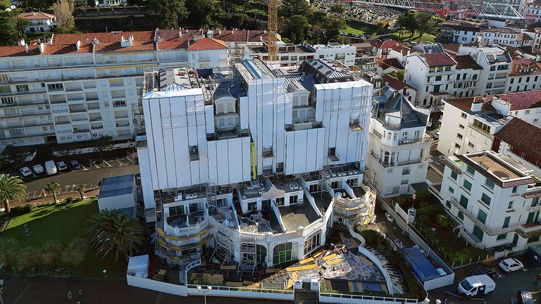 Réhabilitation intégrale des façades du Grand Hôtel Jaizkibel à Saint-Jean-de-Luz