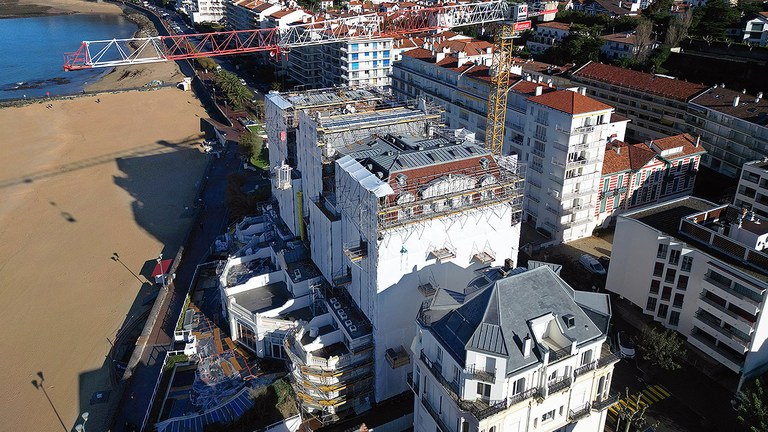 Réhabilitation intégrale des façades du Grand Hôtel Jaizkibel à Saint-Jean-de-Luz