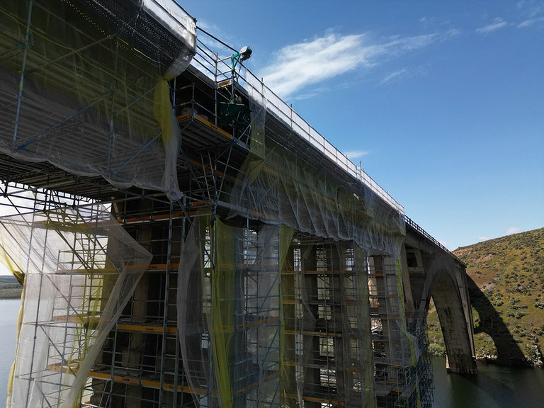 Rénovation du viaduc ferroviaire Martín Gil à Zamora, en Espagne