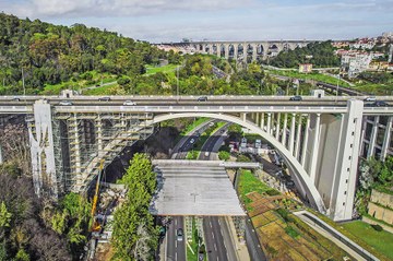 Réparation du plus long viaduc de Lisbonne