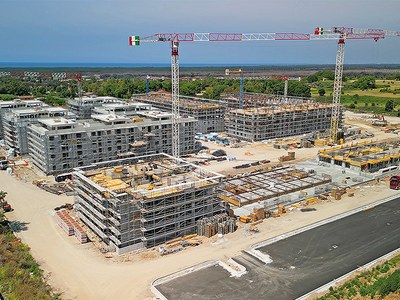 Technologie de construction appliquée à de grands complexes résidentiels