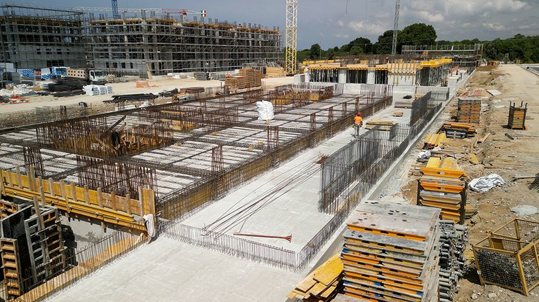 Technologie de construction appliquée à de grands complexes résidentiels